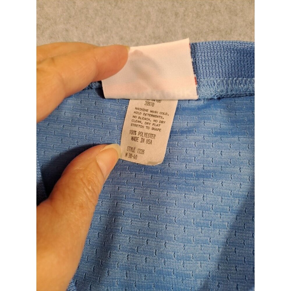 Teamwork Athletic Football Jersey Adult M 38-40" Mesh Blue‎ Blank USA Blokecore - Picture 3 of 6